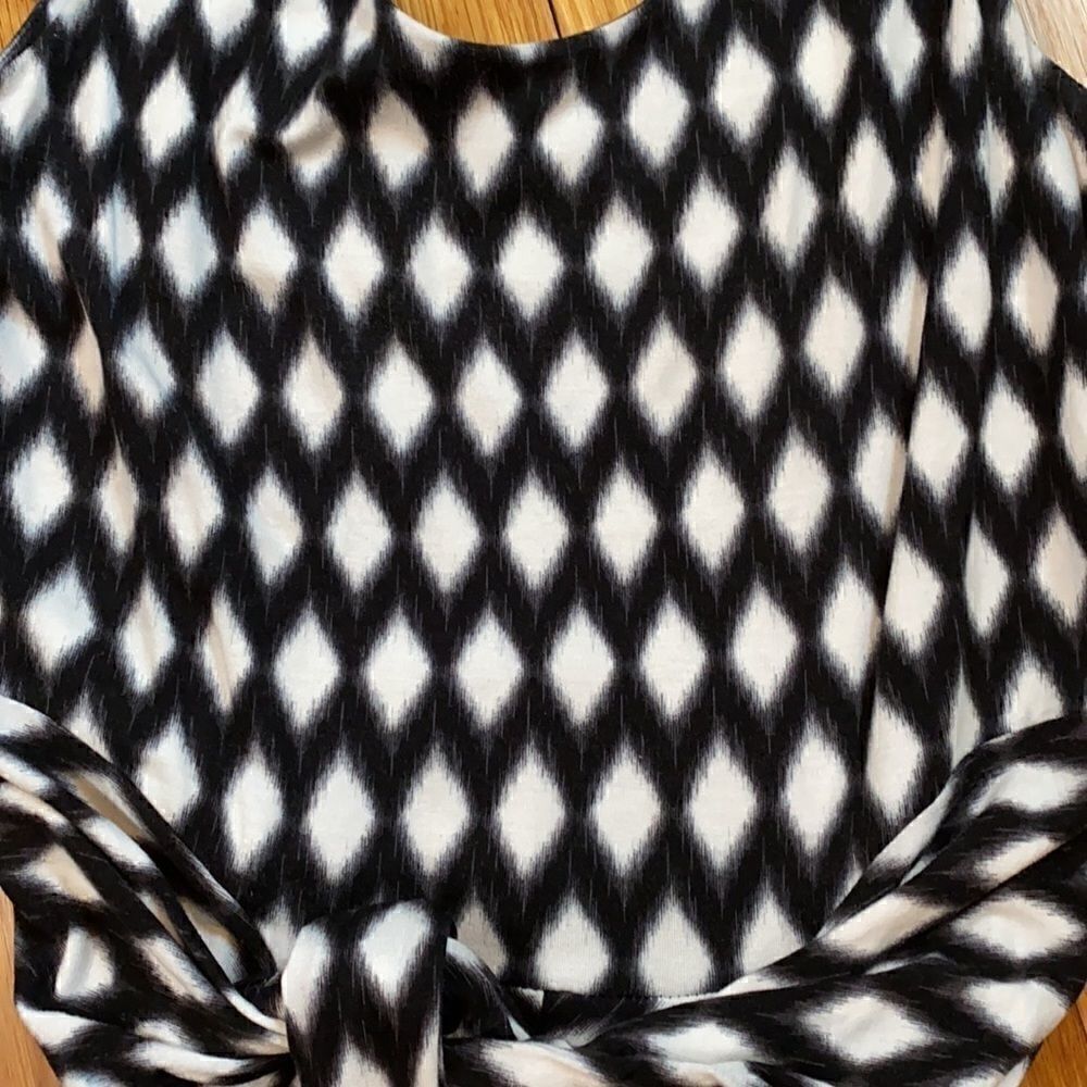White and black cotton dress - Picture 2 of 4